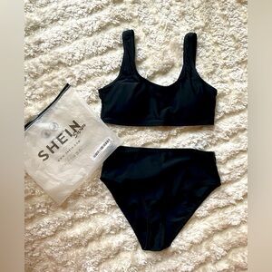 Shein Bikini Swimwear Swimsuit black - NWT